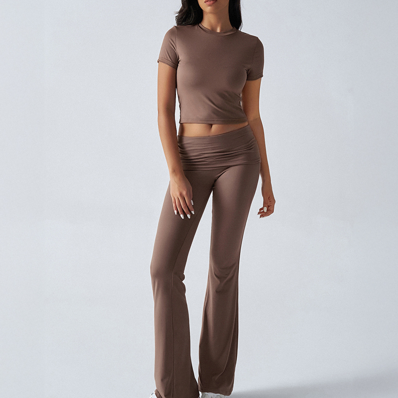 Women's Top & Flare Pants 2-Piece Set