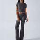 Women's Top & Flare Pants 2-Piece Set