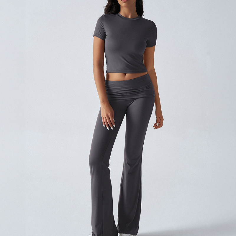 Women's Top & Flare Pants 2-Piece Set