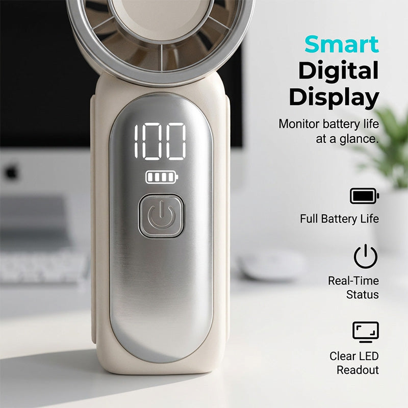 ✨ Limited Time! ✨Portable Cooling Fan with Ice Compress Plate
