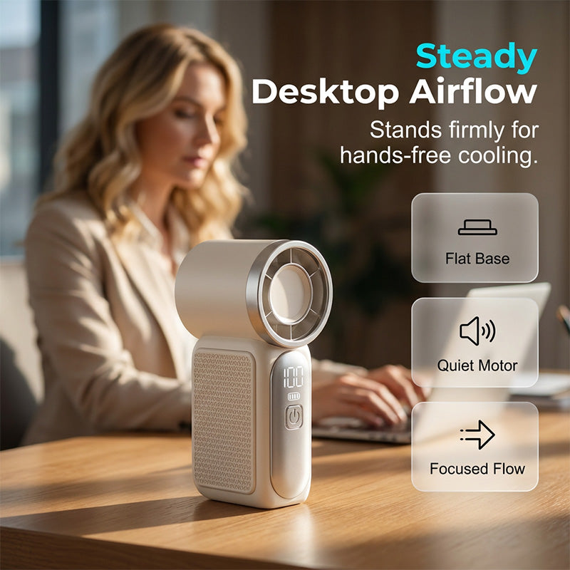 ✨ Limited Time! ✨Portable Cooling Fan with Ice Compress Plate