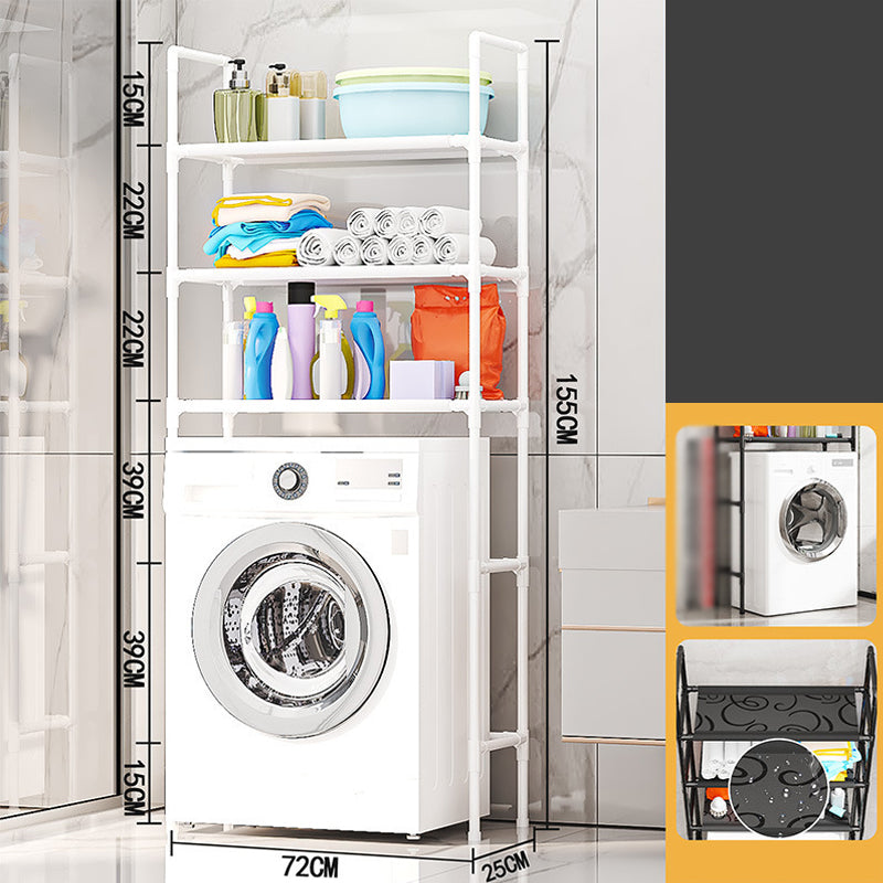 🗄️50% OFF NOW ! 🧺No-Drill Over-Washer Storage Rack, Waterproof Rustproof Laundry & Bathroom Organizer Shelf for Space Saving
