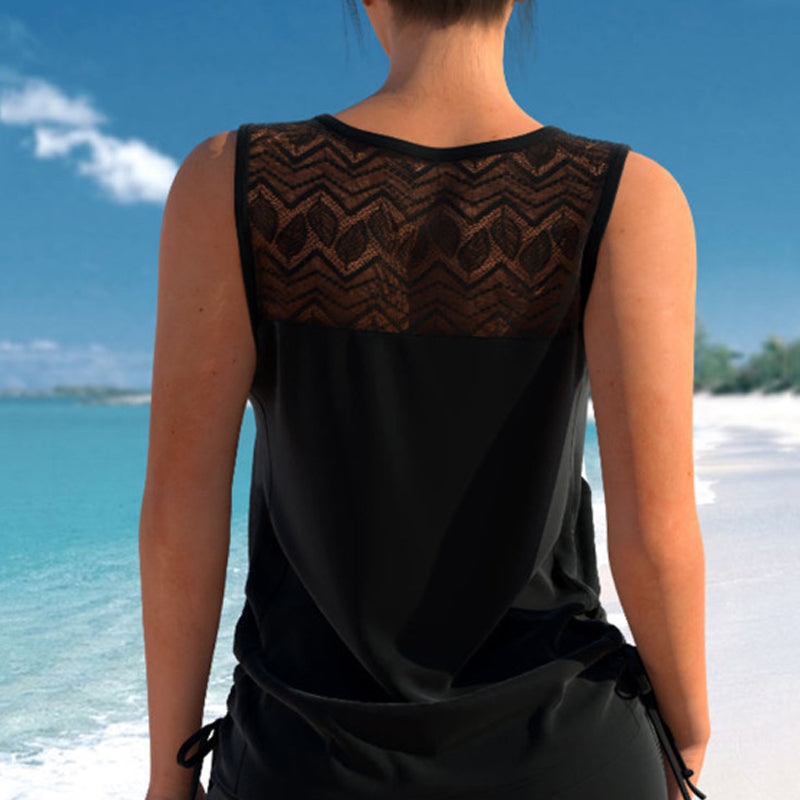 🏖️ Summer Sale 60% off 🏝️🩱 Two-piece tankini – high-waisted with bandeau top – perfect for the beach 👙