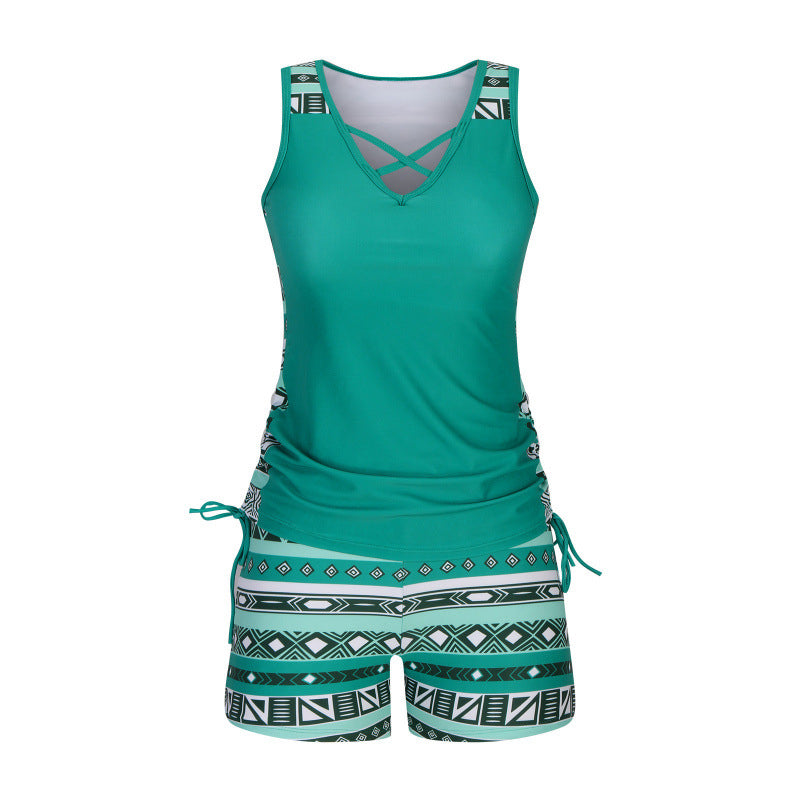 🏖️ Summer Sale 60% off 🏝️🩱 Two-piece tankini – high-waisted with bandeau top – perfect for the beach 👙