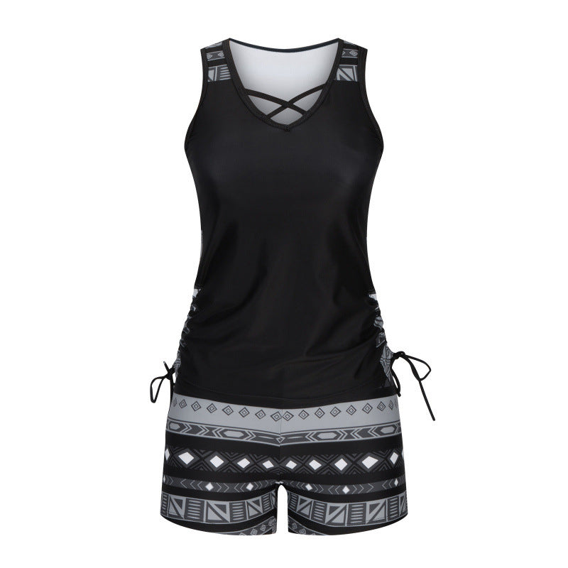 🏖️ Summer Sale 60% off 🏝️🩱 Two-piece tankini – high-waisted with bandeau top – perfect for the beach 👙