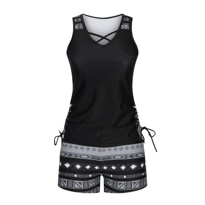 🏖️ Summer Sale 60% off 🏝️🩱 Two-piece tankini – high-waisted with bandeau top – perfect for the beach 👙