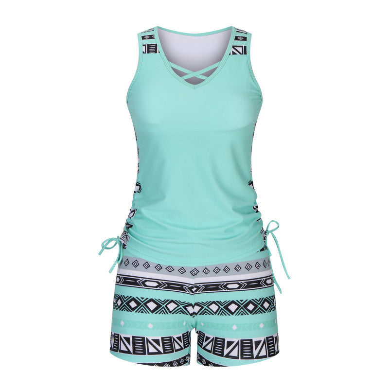 🏖️ Summer Sale 60% off 🏝️🩱 Two-piece tankini – high-waisted with bandeau top – perfect for the beach 👙
