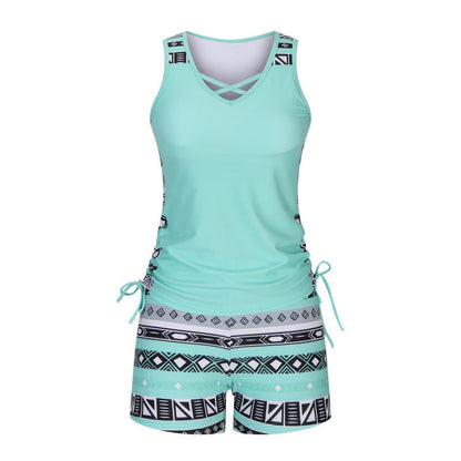🏖️ Summer Sale 60% off 🏝️🩱 Two-piece tankini – high-waisted with bandeau top – perfect for the beach 👙