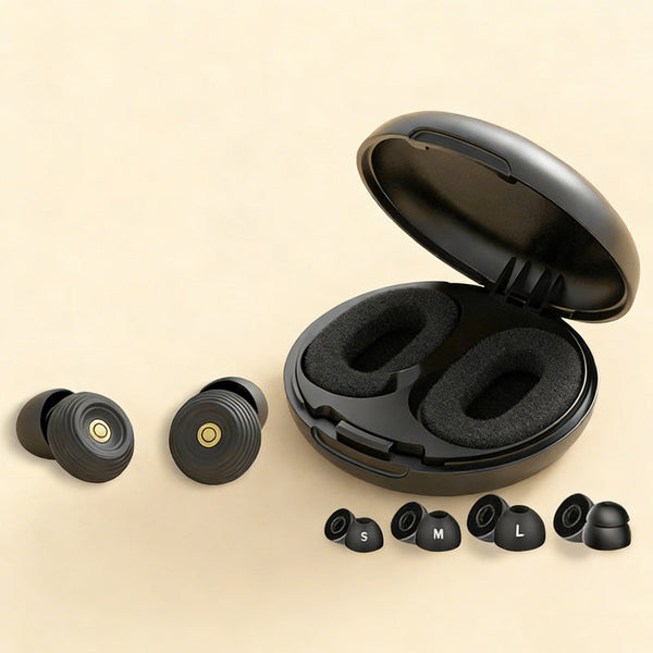 Bouchons d’oreilles de sommeil antibruit réutilisables en silicone
