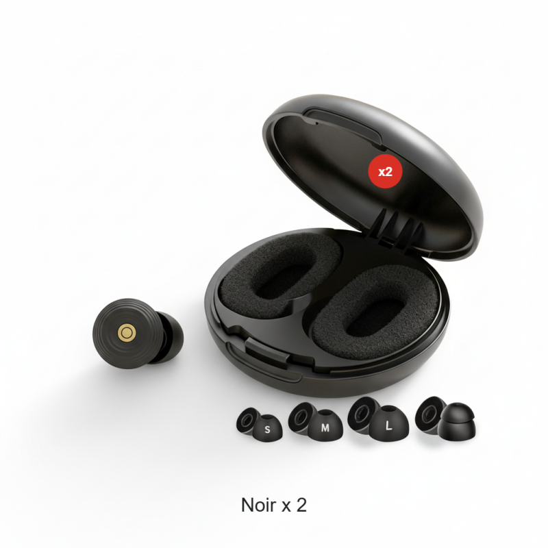 Bouchons d’oreilles de sommeil antibruit réutilisables en silicone
