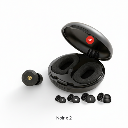 Bouchons d’oreilles de sommeil antibruit réutilisables en silicone