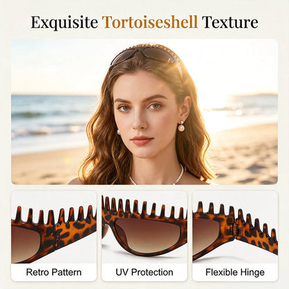 Creative Comb Frame Square Sunglasses