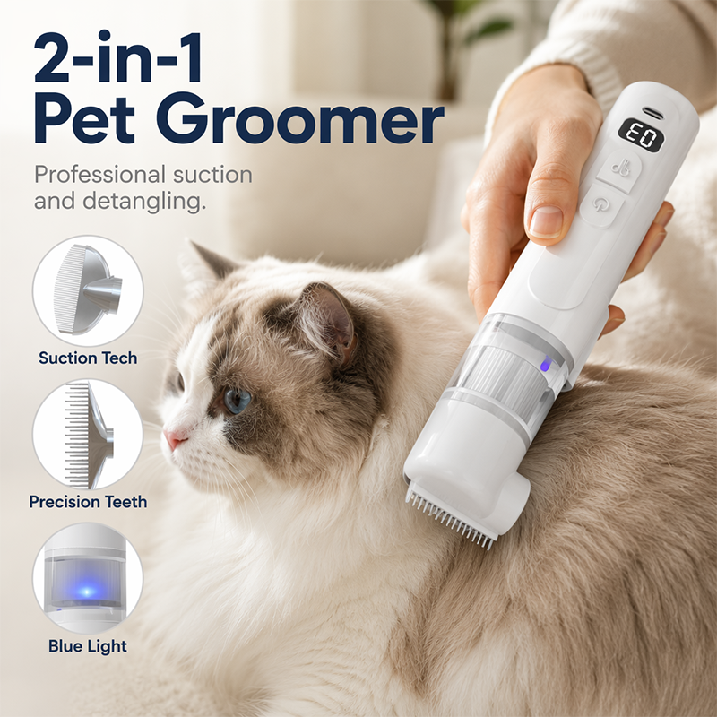 ⏰LIMITED TIME PRICE: ONLY ￡13.99!!!🔥Electric Pet Grooming Comb🐕Keep your furry friends away from mites, fleas and tangled fur！