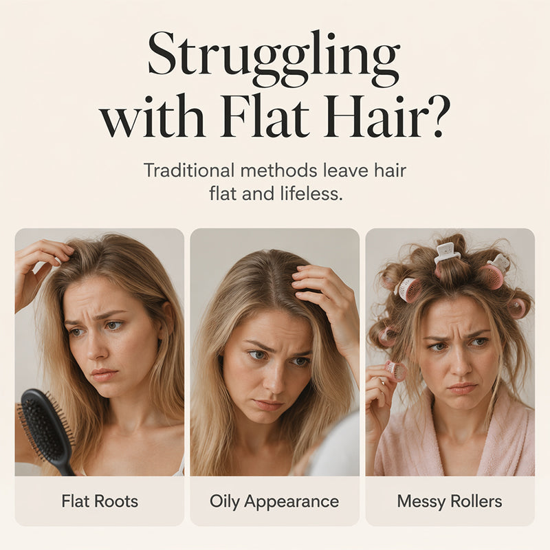 🎉60% OFF💇Wireless Heated Volumizing Root Lift Clip, Portable Travel Hair Styling Tool for Flat Fine Hair