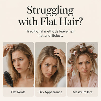 🎉60% OFF💇Wireless Heated Volumizing Root Lift Clip, Portable Travel Hair Styling Tool for Flat Fine Hair