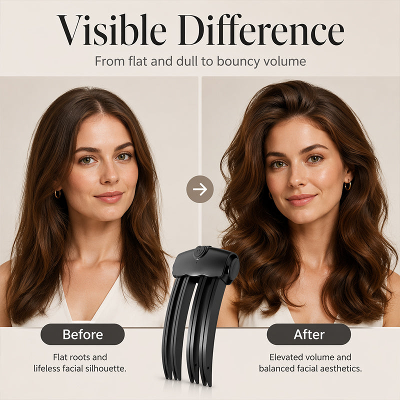 🎉60% OFF💇Wireless Heated Volumizing Root Lift Clip, Portable Travel Hair Styling Tool for Flat Fine Hair