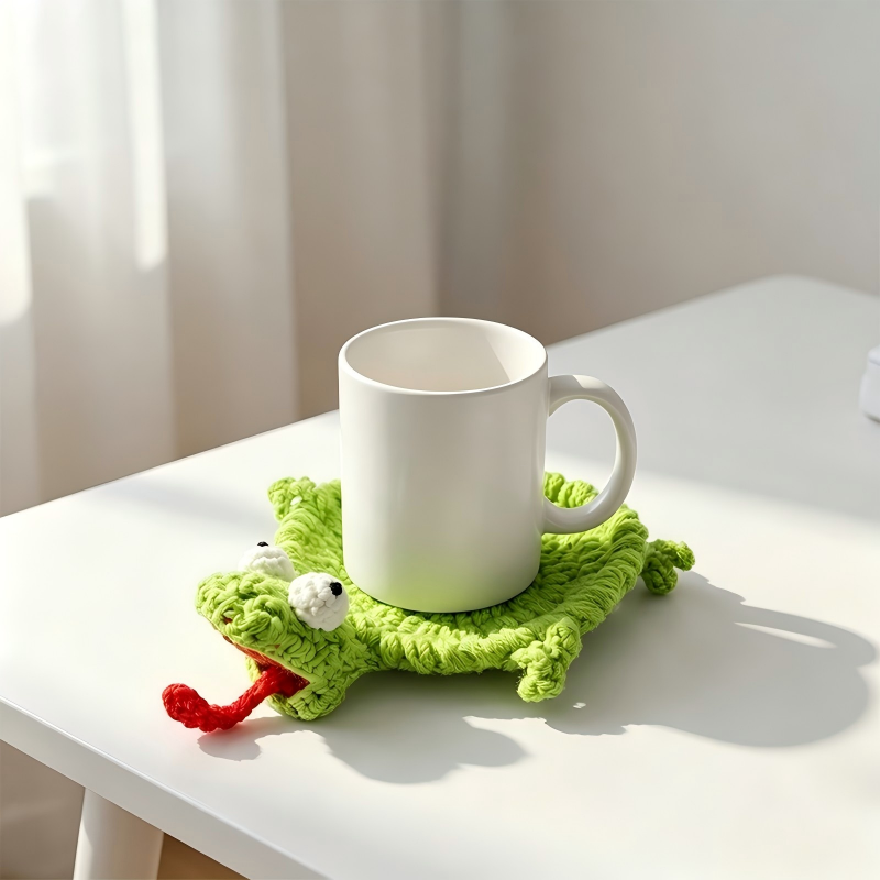 Stress-Relief Crocheted Animal Coaster