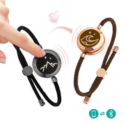 A pair of lover intelligent sensing bracelets