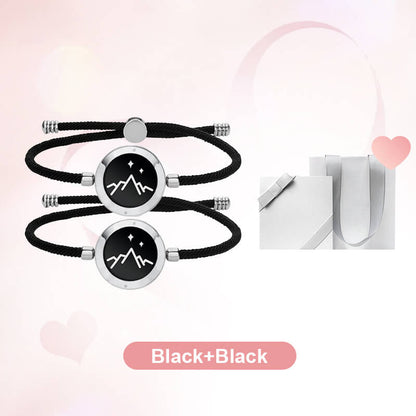 A pair of lover intelligent sensing bracelets