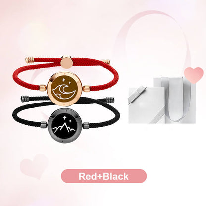 A pair of lover intelligent sensing bracelets