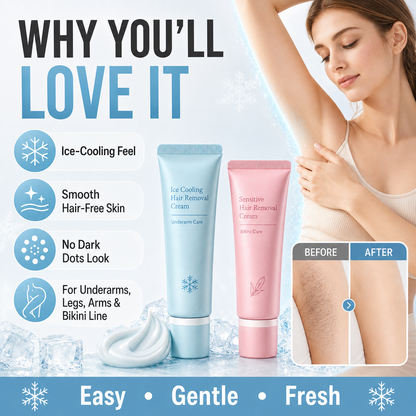 🔥LAST DAY SALE £6.99!!⚡50K+ SOLD!🧊💕Hair Removal Cream – Enriched with Rose & Lavender Oil, Niacinamide Brightening – Inhibits Regrowth, Longer-Lasting Smoothness!