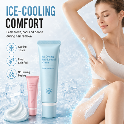 🔥LAST DAY SALE £6.99!!⚡50K+ SOLD!🧊💕Hair Removal Cream – Enriched with Rose & Lavender Oil, Niacinamide Brightening – Inhibits Regrowth, Longer-Lasting Smoothness!