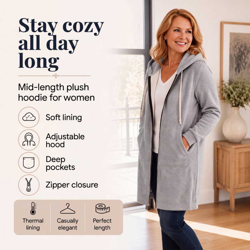 📢📢This Week's Special Price:£14.99!!🔥✨ Women's Zip-Up Fleece Hoodies