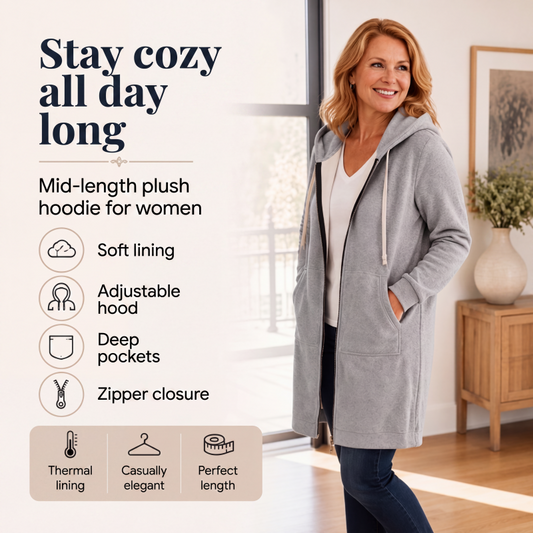 📢📢This Week's Special Price:£14.99!!🔥✨ Women's Zip-Up Fleece Hoodies
