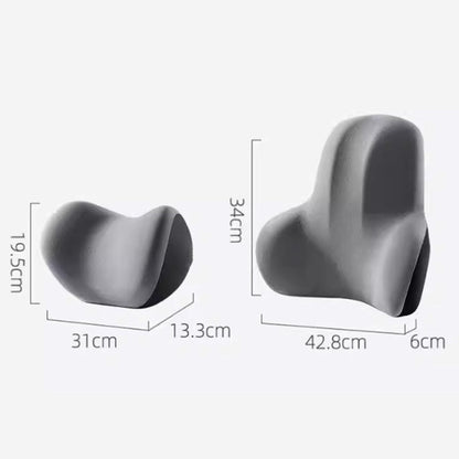 ⏳Limited-time 50% off⏰Memory Foam Headrest & Lumbar Support for Car Seat🚗🛋️