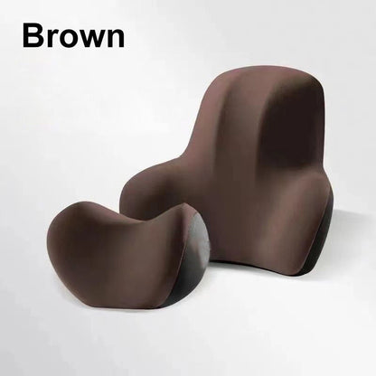 ⏳Limited-time 50% off⏰Memory Foam Headrest & Lumbar Support for Car Seat🚗🛋️