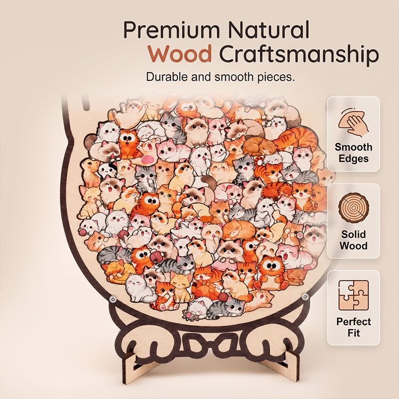 🔥Limited time offer！Wooden Animal Stacking Puzzle