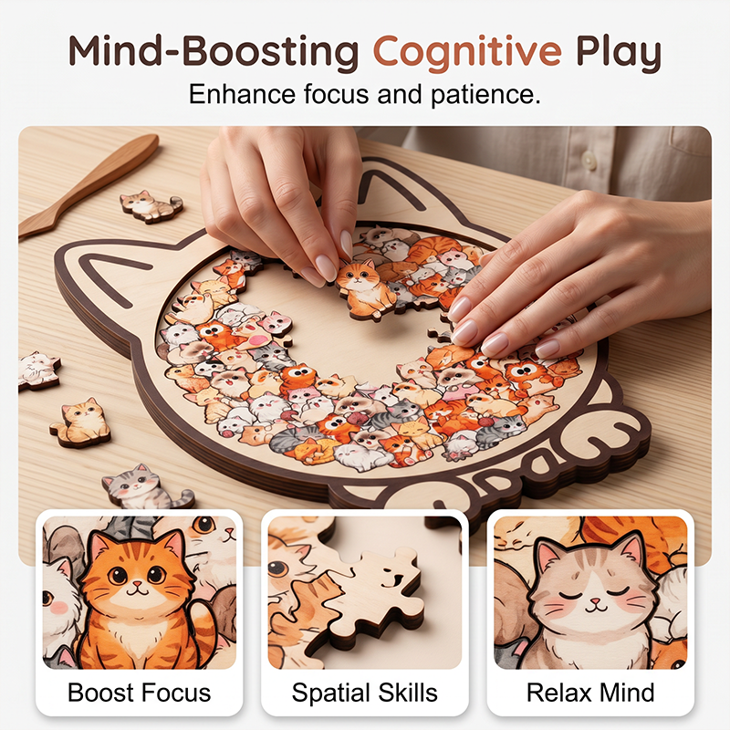 🔥Limited time offer！Wooden Animal Stacking Puzzle