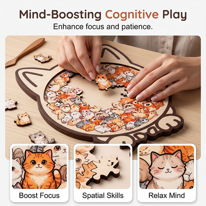 🔥Limited time offer！Wooden Animal Stacking Puzzle