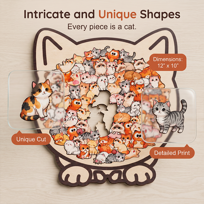🔥Limited time offer！Wooden Animal Stacking Puzzle