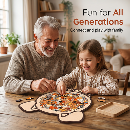 🔥Limited time offer！Wooden Animal Stacking Puzzle