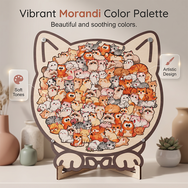🔥Limited time offer！Wooden Animal Stacking Puzzle