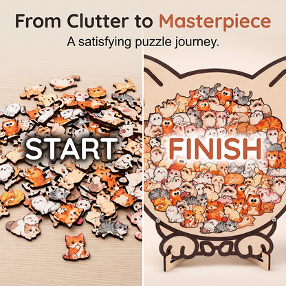 🔥Limited time offer！Wooden Animal Stacking Puzzle