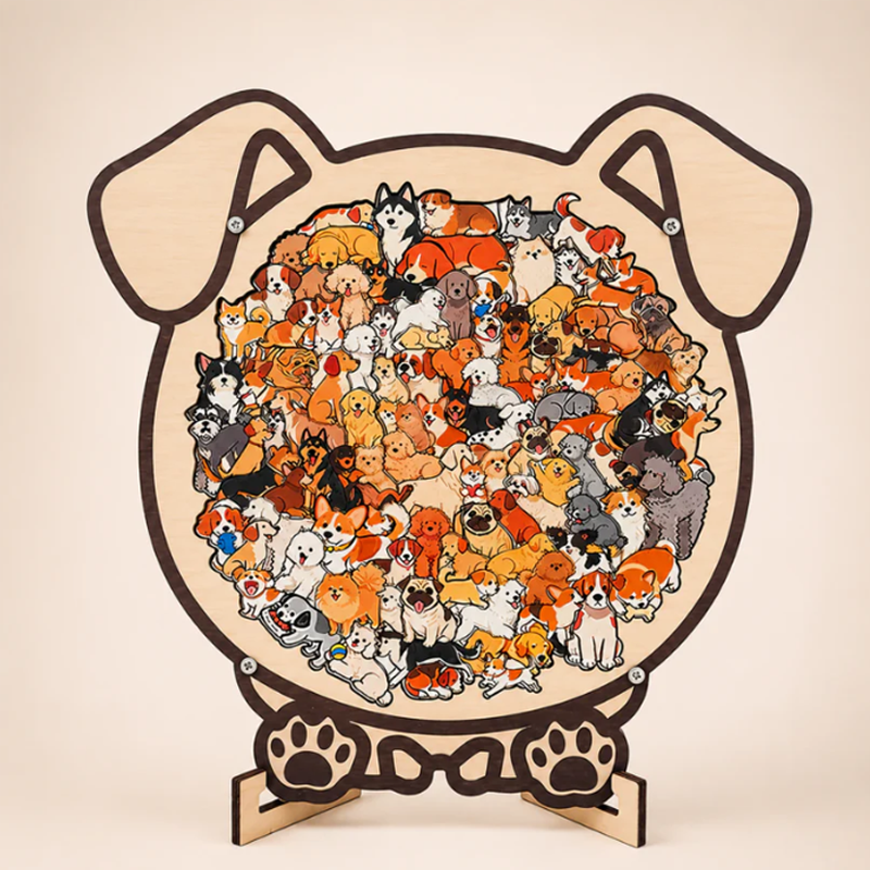 🔥Limited time offer！Wooden Animal Stacking Puzzle