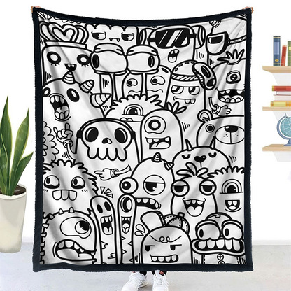✨Last Day 49% OFF🎨DIY Coloring Blanket with Markers🎁Perfect Gift For Family & Friends