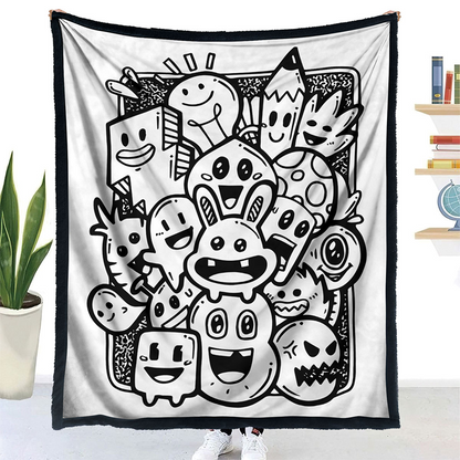 ✨Last Day 49% OFF🎨DIY Coloring Blanket with Markers🎁Perfect Gift For Family & Friends