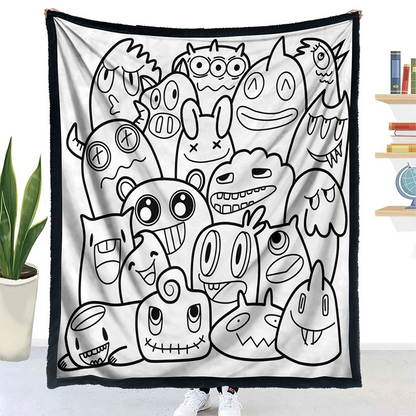 ✨Last Day 49% OFF🎨DIY Coloring Blanket with Markers🎁Perfect Gift For Family & Friends