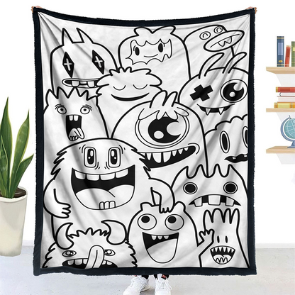 ✨Last Day 49% OFF🎨DIY Coloring Blanket with Markers🎁Perfect Gift For Family & Friends