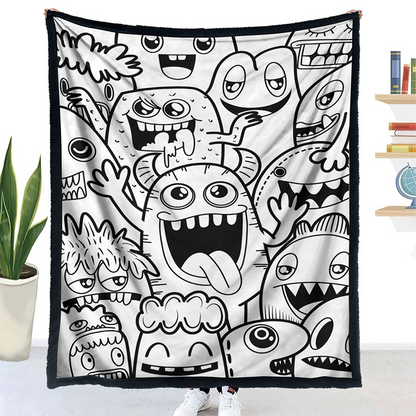 ✨Last Day 49% OFF🎨DIY Coloring Blanket with Markers🎁Perfect Gift For Family & Friends