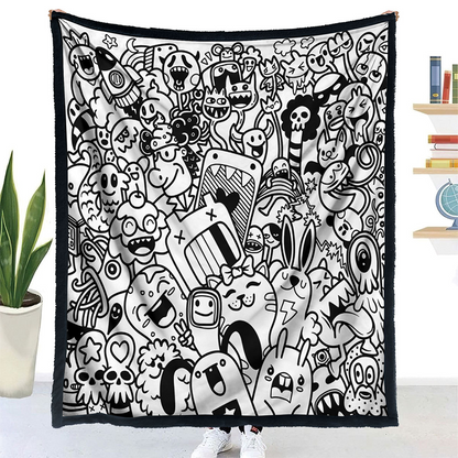 ✨Last Day 49% OFF🎨DIY Coloring Blanket with Markers🎁Perfect Gift For Family & Friends
