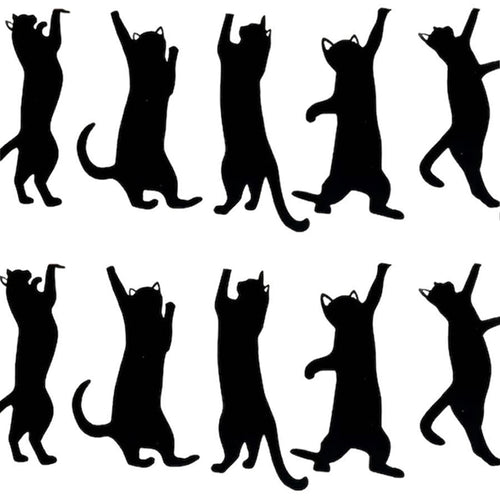 Adorable Cat-Shaped Metal Bookmark 5 PCS Set