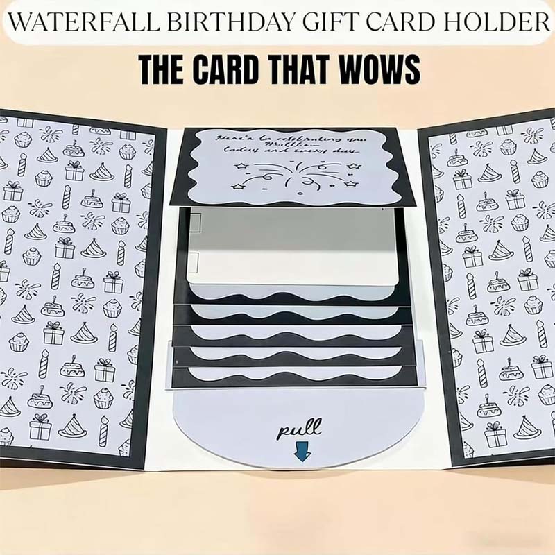 Creative Christmas Waterfall Gift Card Booklet