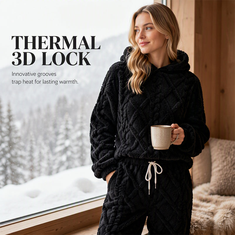⏳LAST DAY SALE ONLY ￡23.99!!🔥🍂 Embossed Geometric Plush Set – Timeless Comfort & Effortless Style For Every Occasion