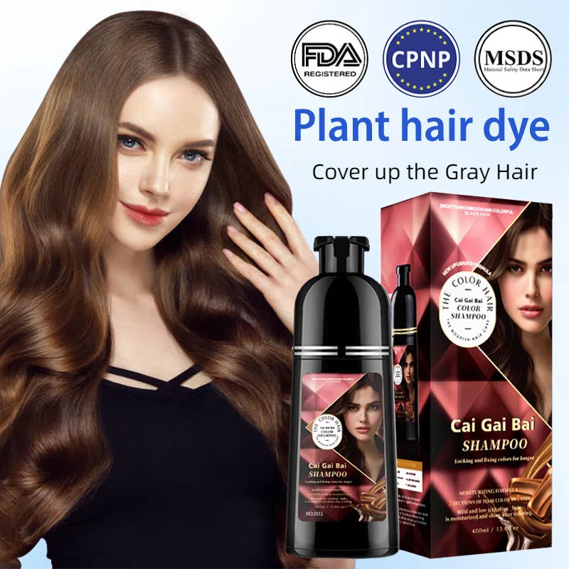 🎉50% Off! 👩 Herbal Extract Instant Hair Color Shampoo for Men & Women