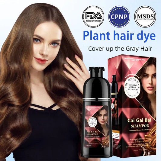 🎉50% Off! 👩 Herbal Extract Instant Hair Color Shampoo for Men & Women
