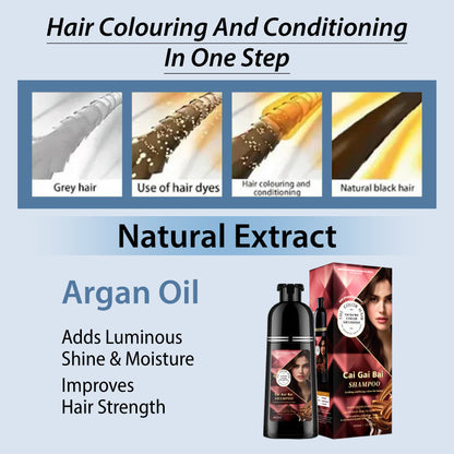 🎉50% Off! 👩 Herbal Extract Instant Hair Color Shampoo for Men & Women
